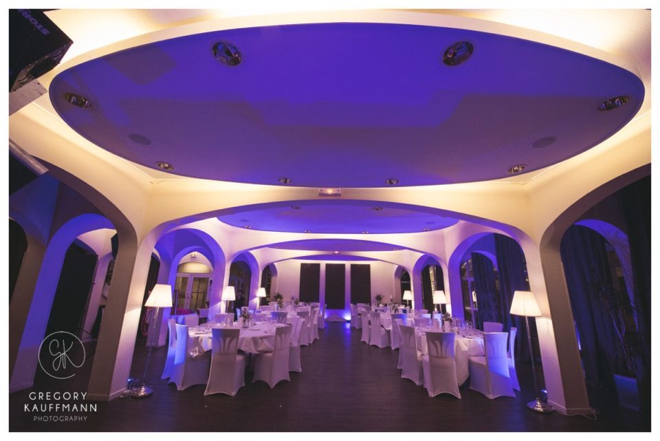 Image de la salle de mariage de l'Hôtel Hortensias en Alsace