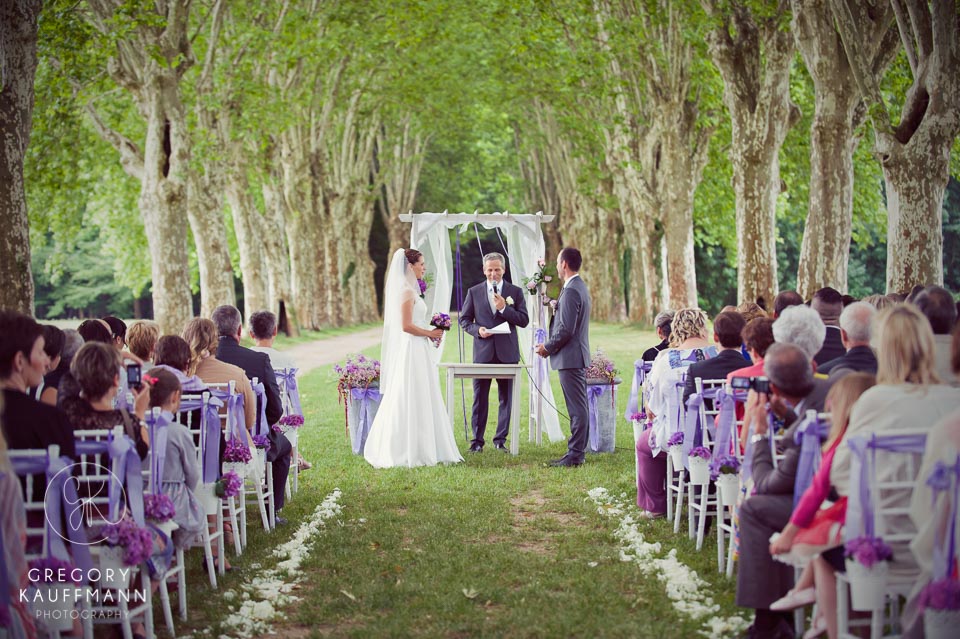 Image d'un mariage au parc de Schoppenwihr